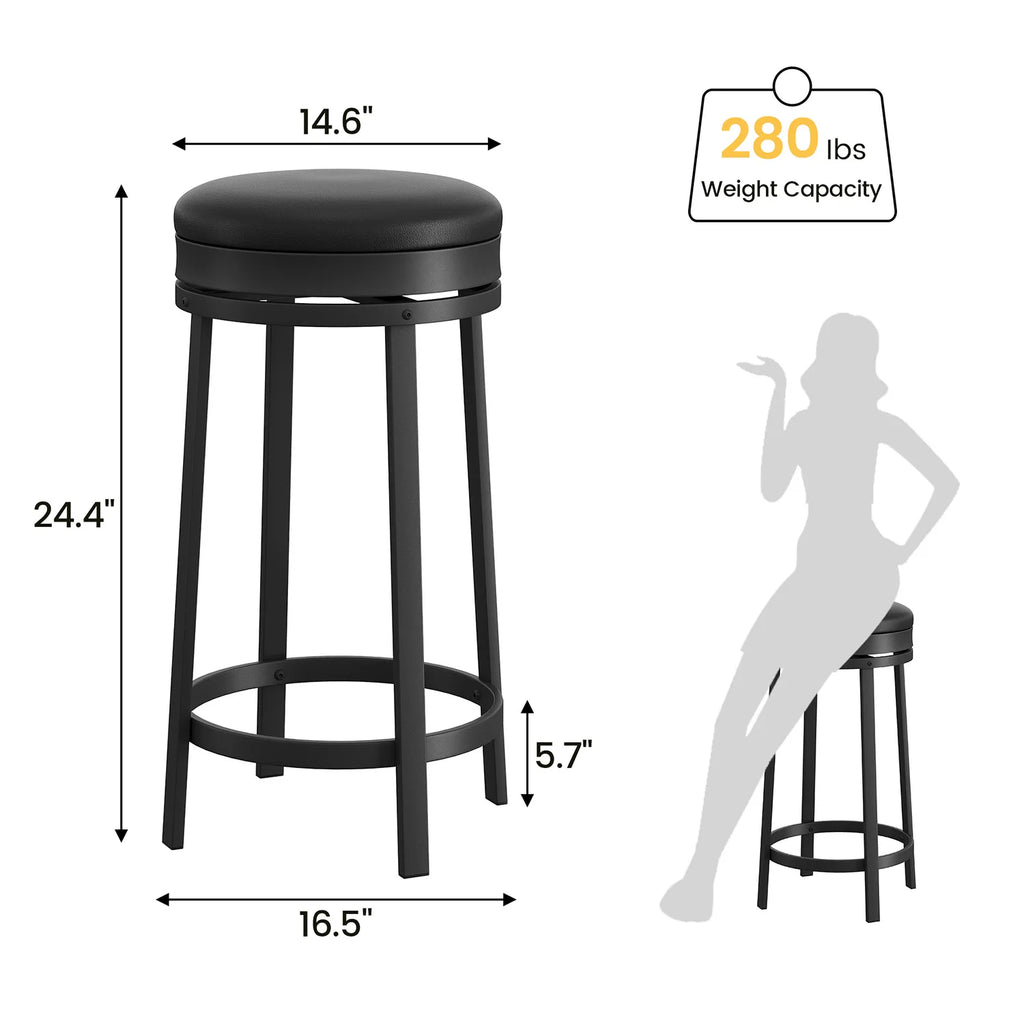 24'' Swivel Bar Stools