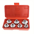 7 Pieces 3/8 Oil Filter Cap Wrench Socket Set