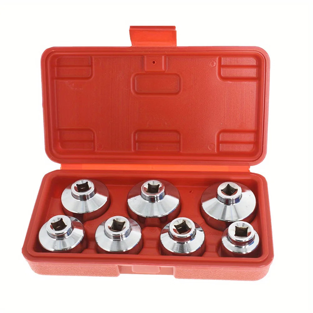 7 Pieces 3/8 Oil Filter Cap Wrench Socket Set