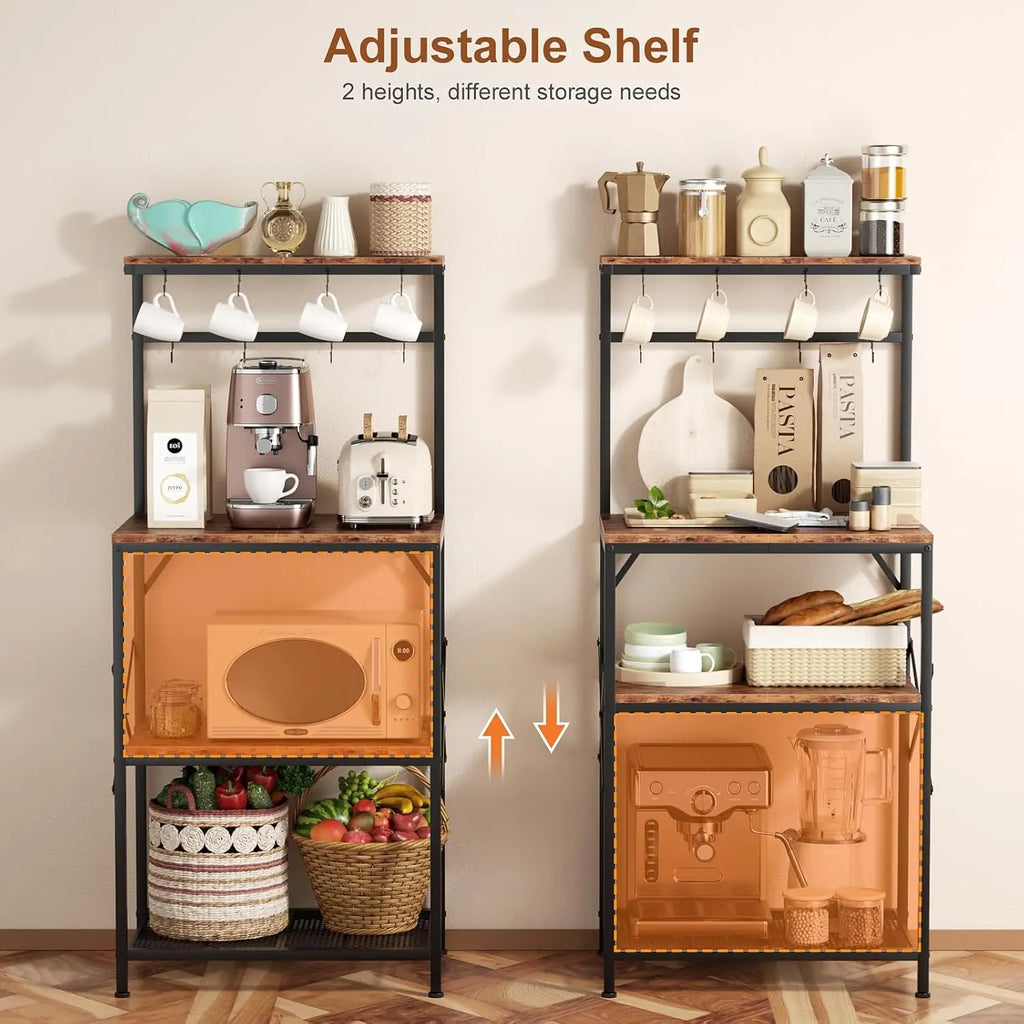 Bakers Rack with Storage