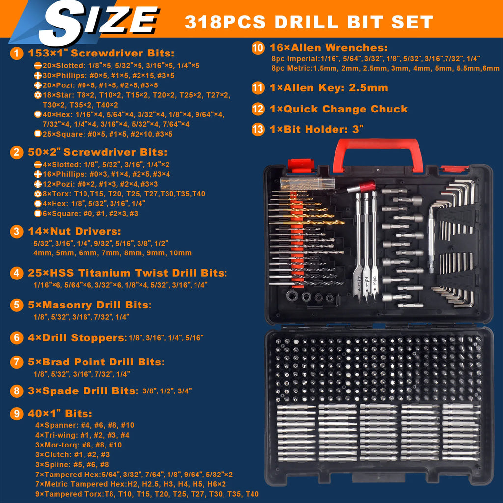 Tungsten Steel Drill Bit Set