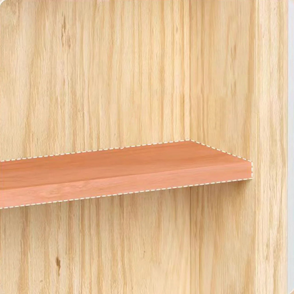 6 Layers Solid Wood Wall Mounted Cabinet