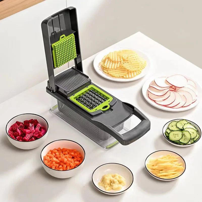6-in-1 Vegetable Chopper - Kitchen Mandolin Slicer.