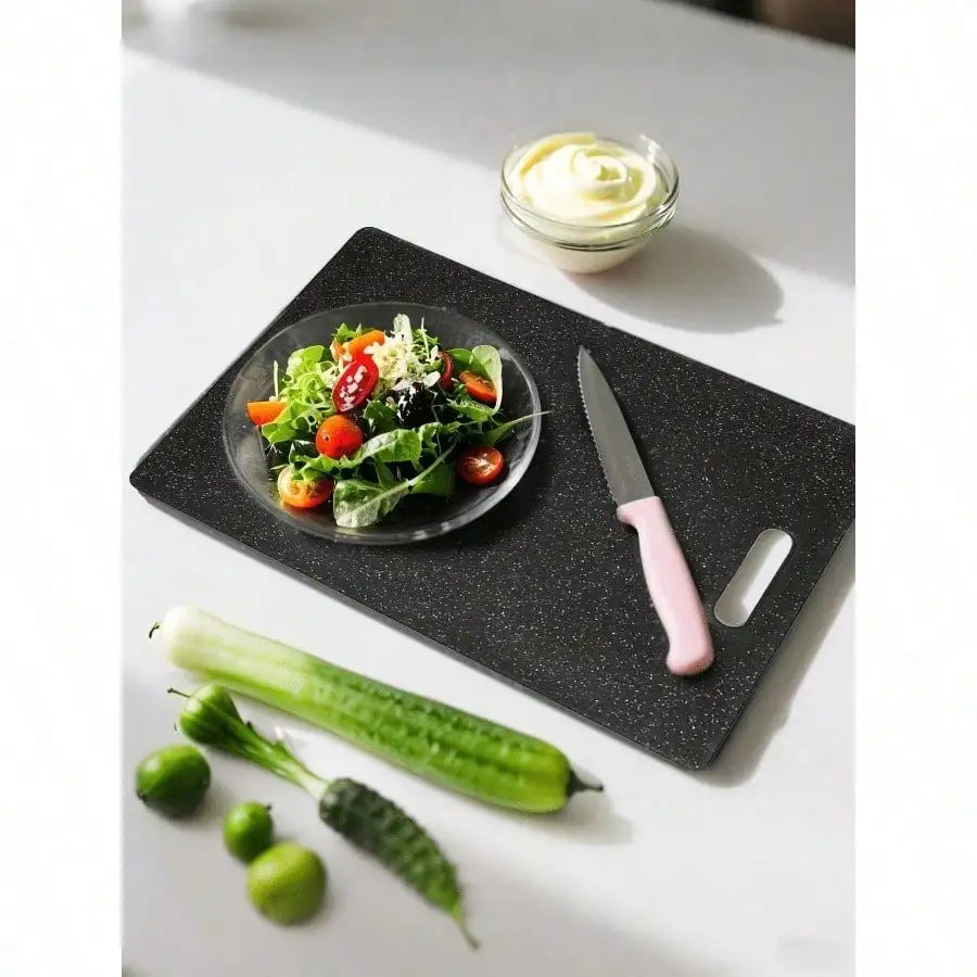 Marble Pattern Cutting Board Set (1/3 Pcs) – Multifunctional Kitchen Prep Board for Raw/Cooked Separation, Fruits & Kids’ Meals