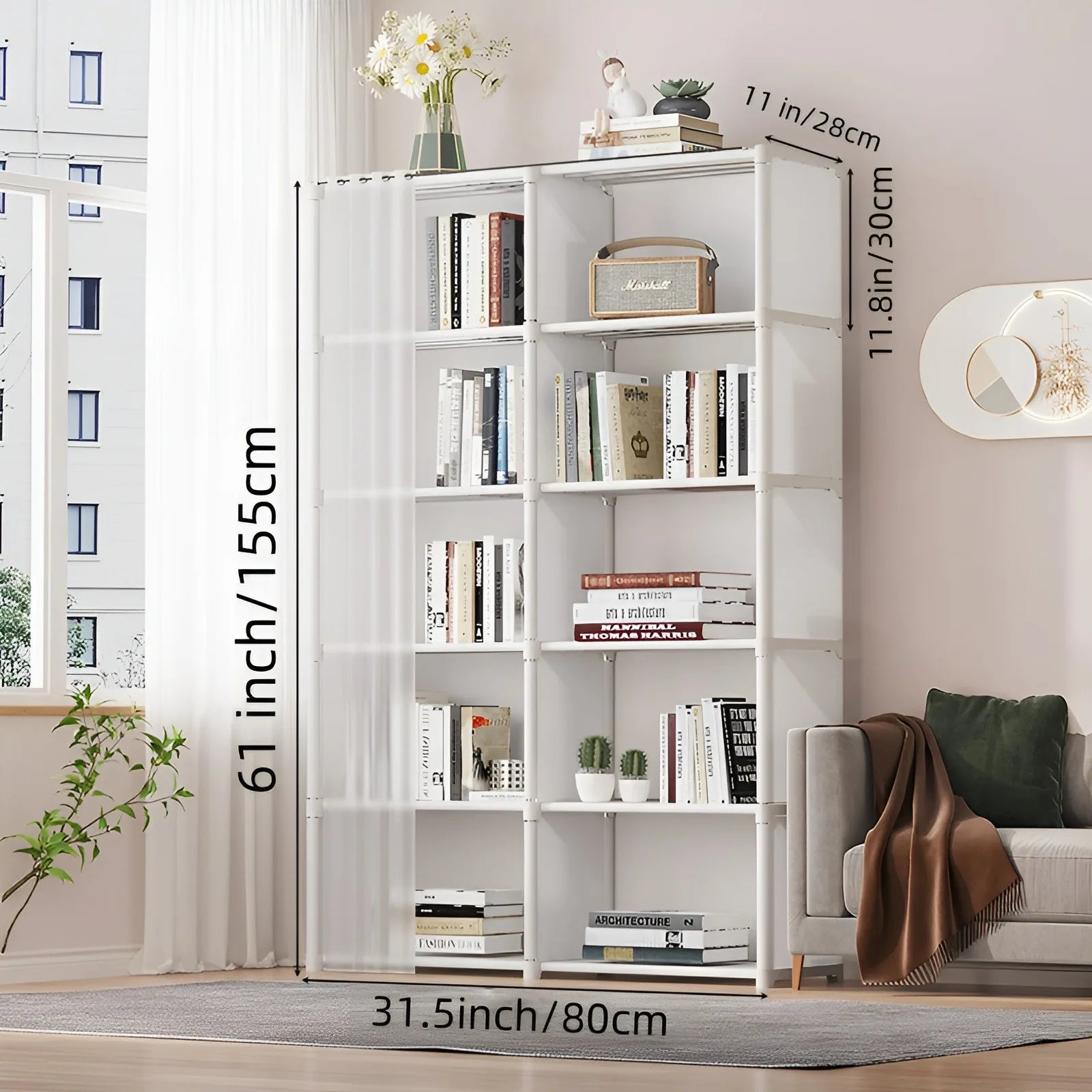 Wardrobe Rack Dustproof Cloth Closet Organizer