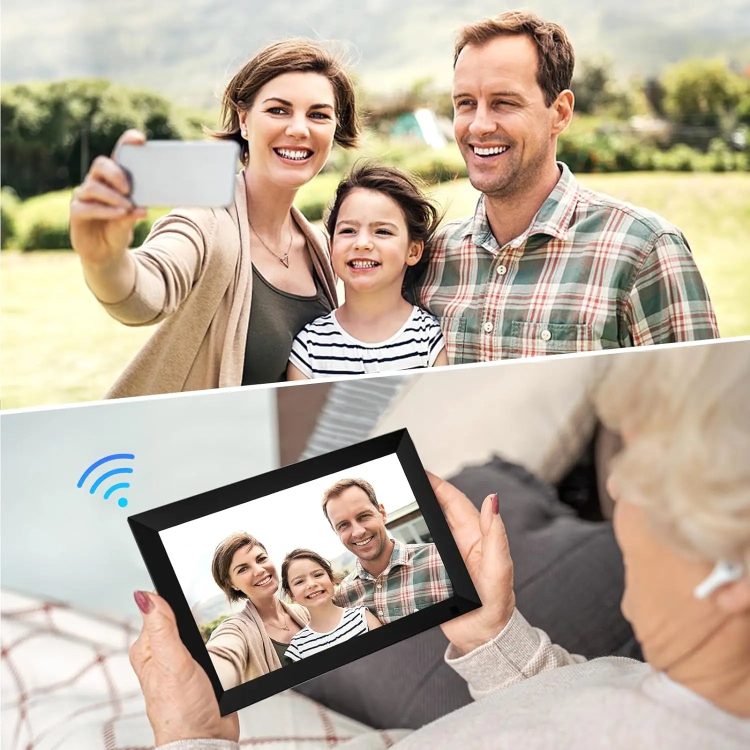 32GB FRAMEO 10.1 Inch Smart WiFi Digital Photo Frame