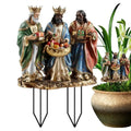 Christmas Garden Decorative Stakes Nativity Scene