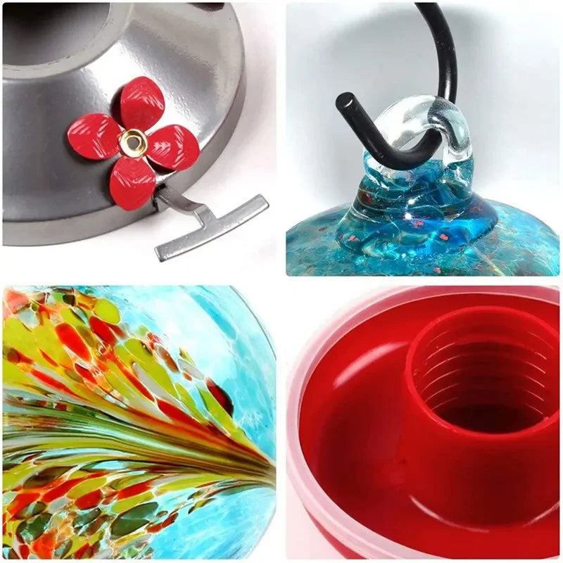 Colorful Hummingbird Food Feeder