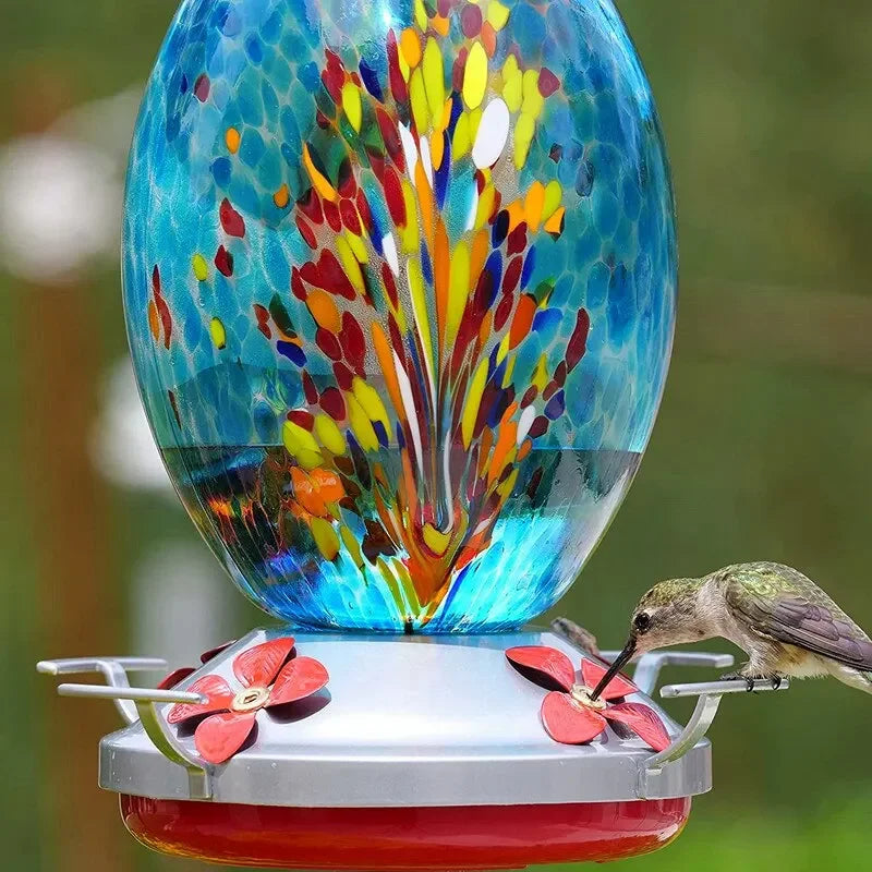 Colorful Hummingbird Food Feeder