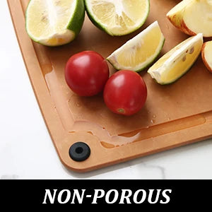 2pk Pine fiber Cutting Board Family Sized Durable Antibacterial Mildew Resistant Easy to Clean Dishwasher Safe