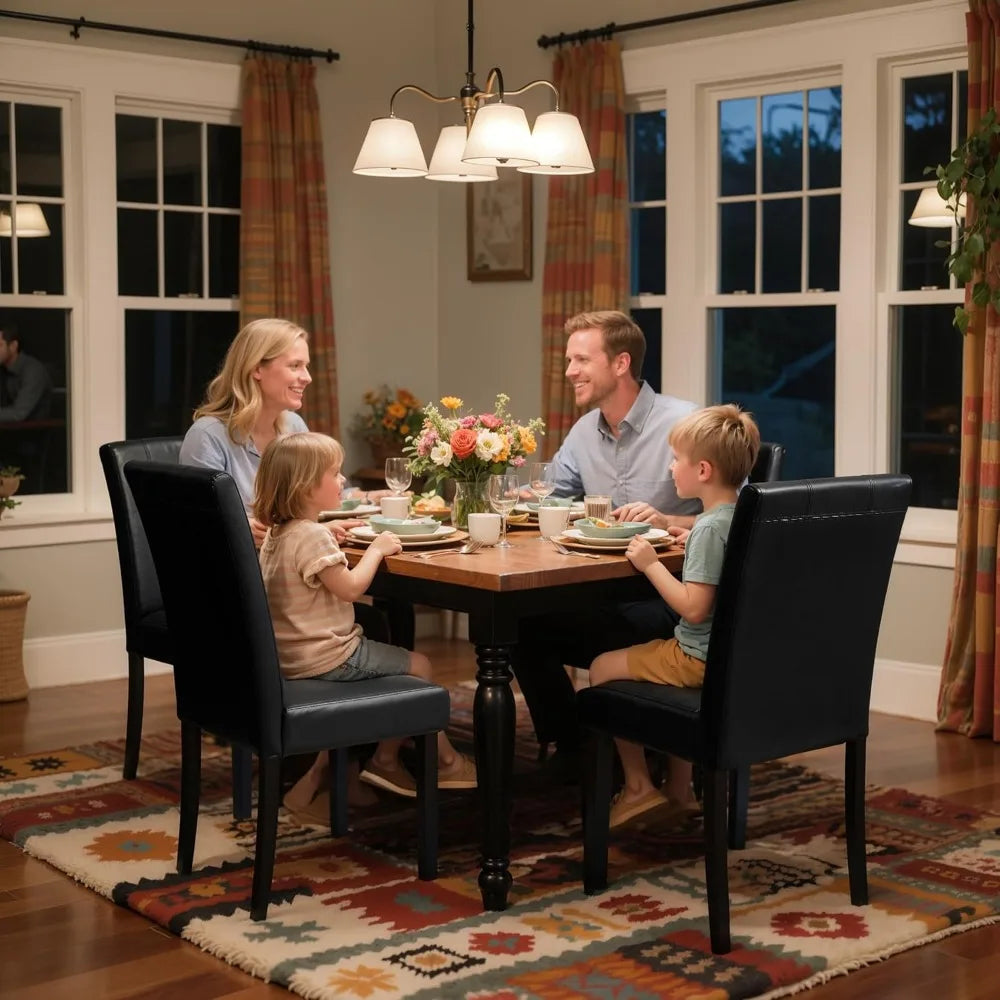 Dining Chairs Set of 4, Faux Leather Dining Room Chairs