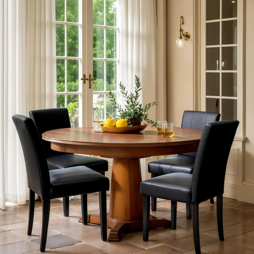 Dining Chairs Set of 4, Faux Leather Dining Room Chairs