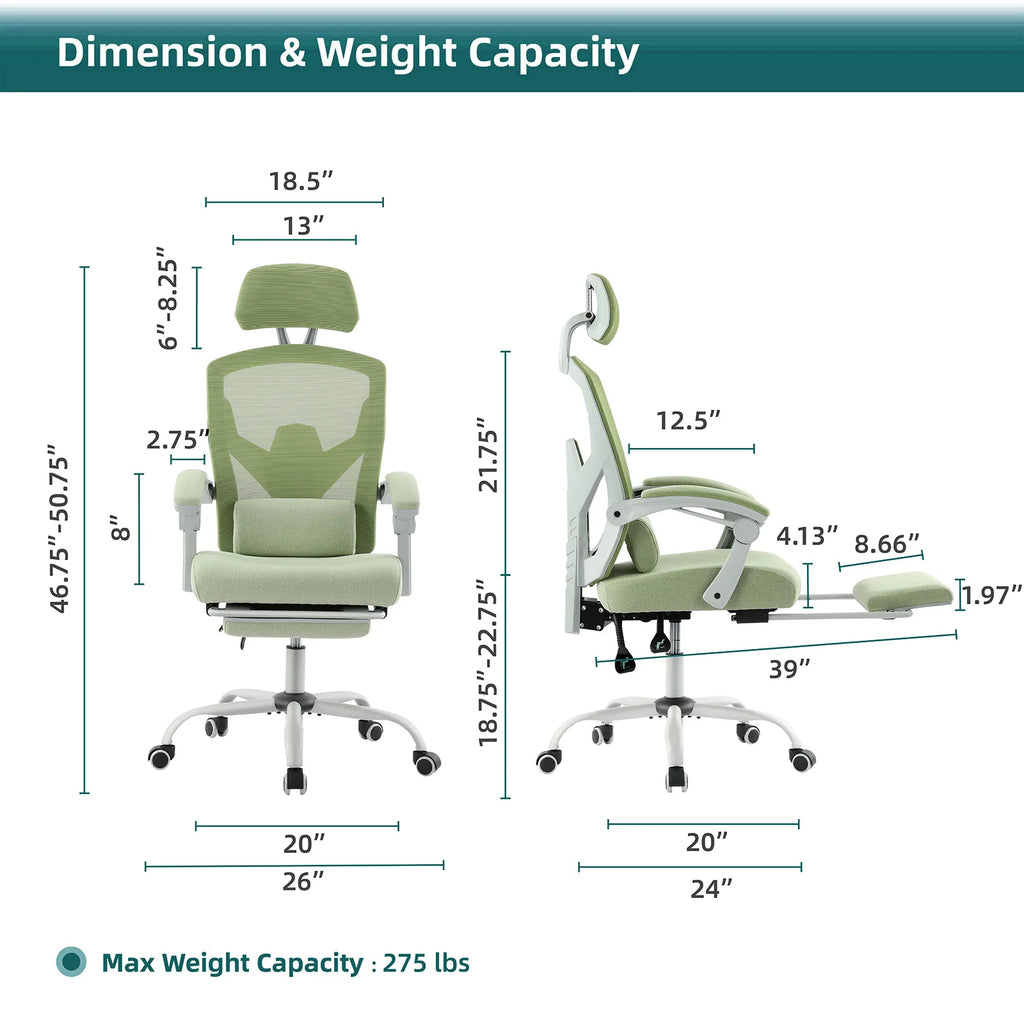 Reclining office chair