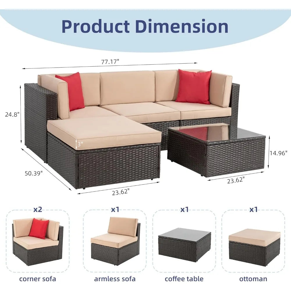 5-Piece Patio Set