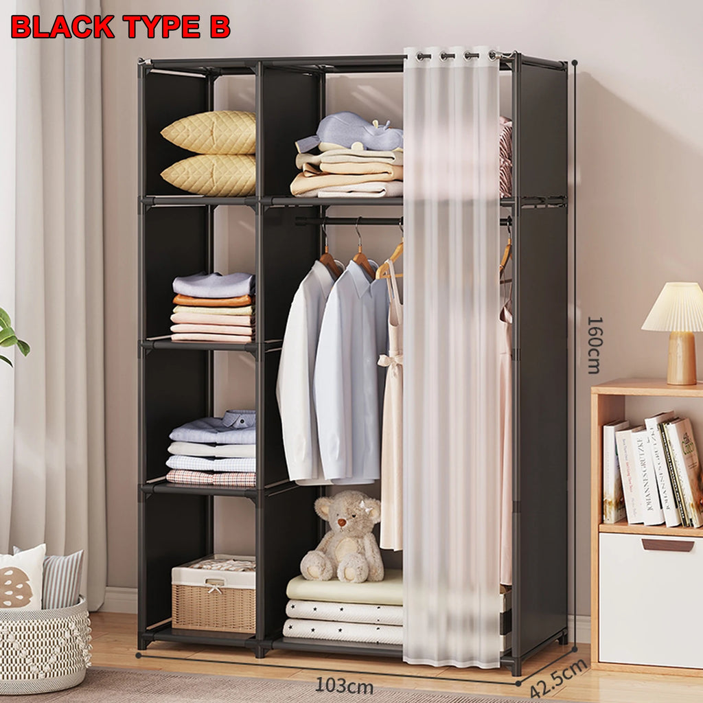 Wardrobe Rack Dustproof Cloth Closet Organizer