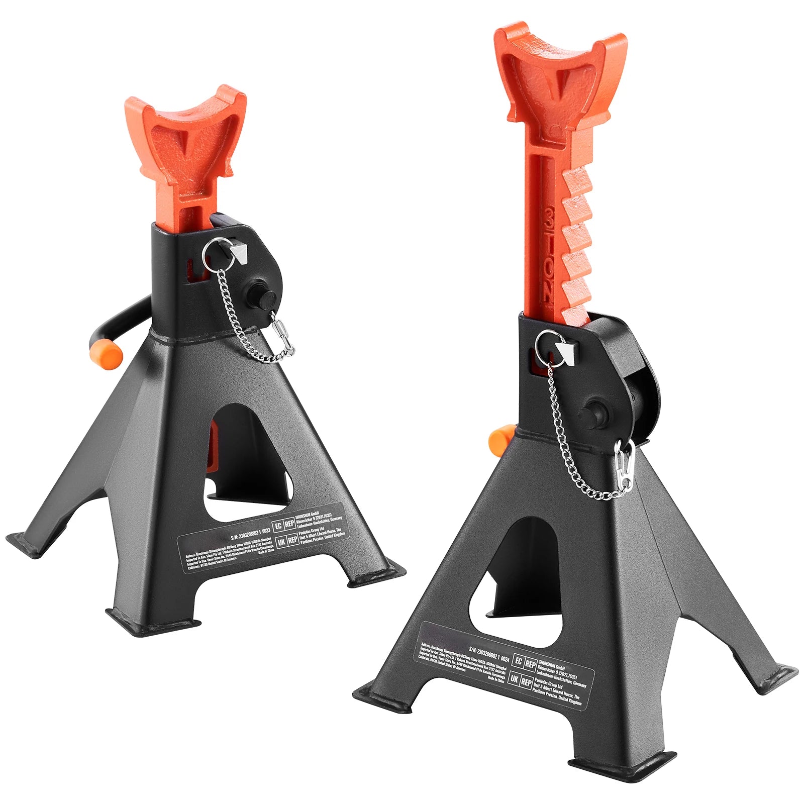 SucceBuy Jack Stands 3/6 Ton Capacity Car Jack Stands Double Locking Adjustable Height for lifting SUV Pickup Truck Car UTV ATV