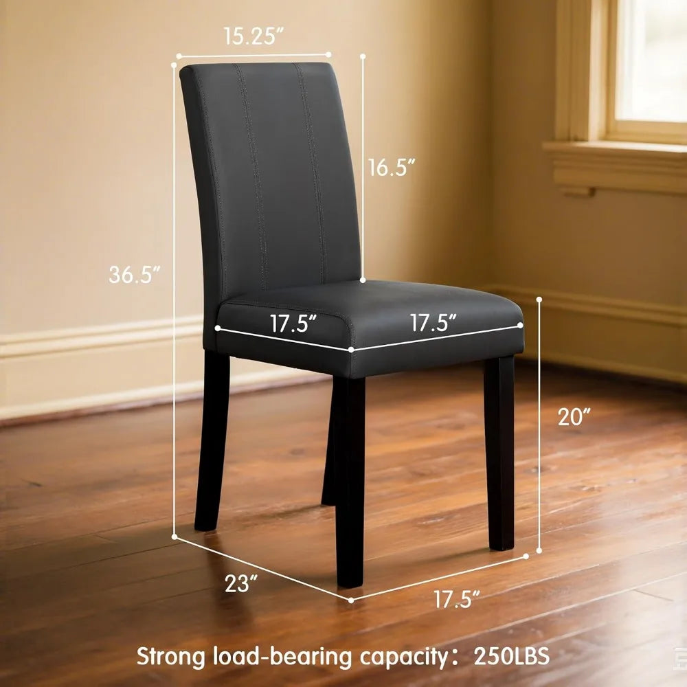 Dining Chairs Set of 4, Faux Leather Dining Room Chairs