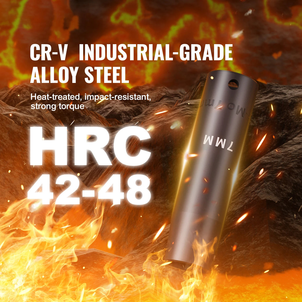 1/2" Drive Impact Socket Set  6 Point Cr-V Alloy Steel