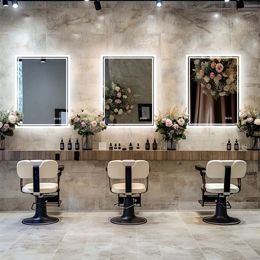 Illuminate LED Backlight Bathroom Mirror Frameless Dimmable.