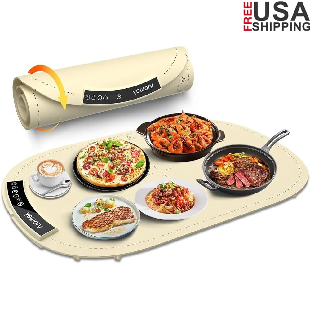 Electric Food Warming Mat Heating Tray