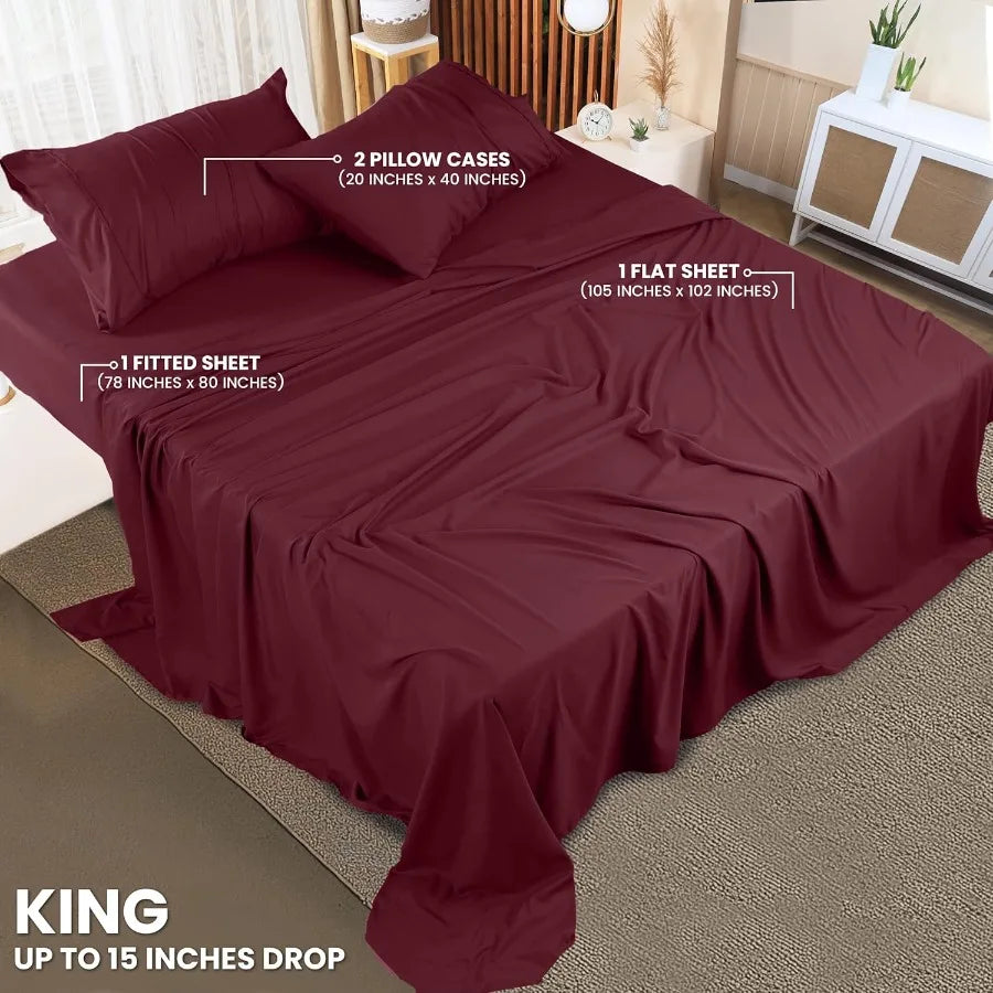 King Sheet Set 4 Piece