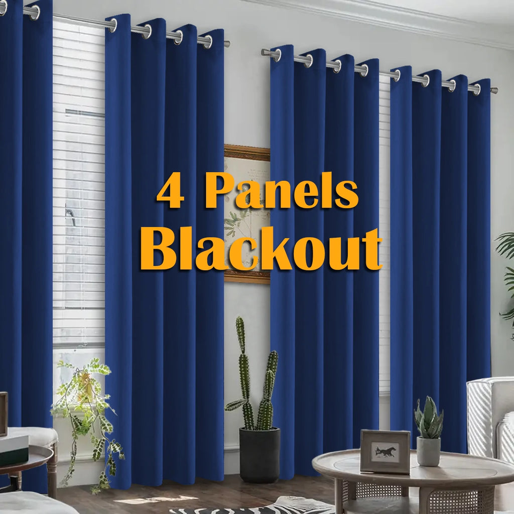 4PCS Blackout Curtains