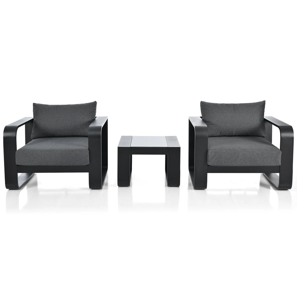 3-pieces Aluminum Frame Patio Furniture