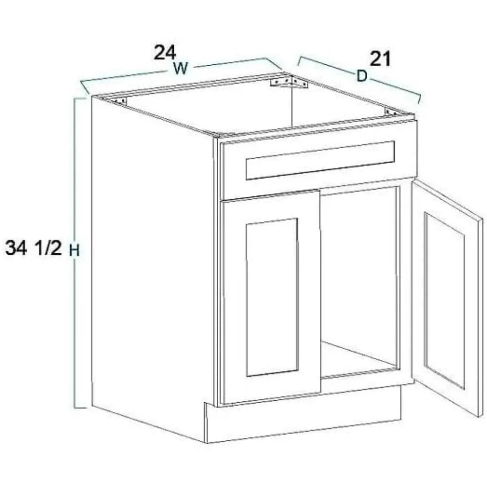 24" espresso finish bathroom vanity with shark sink base.