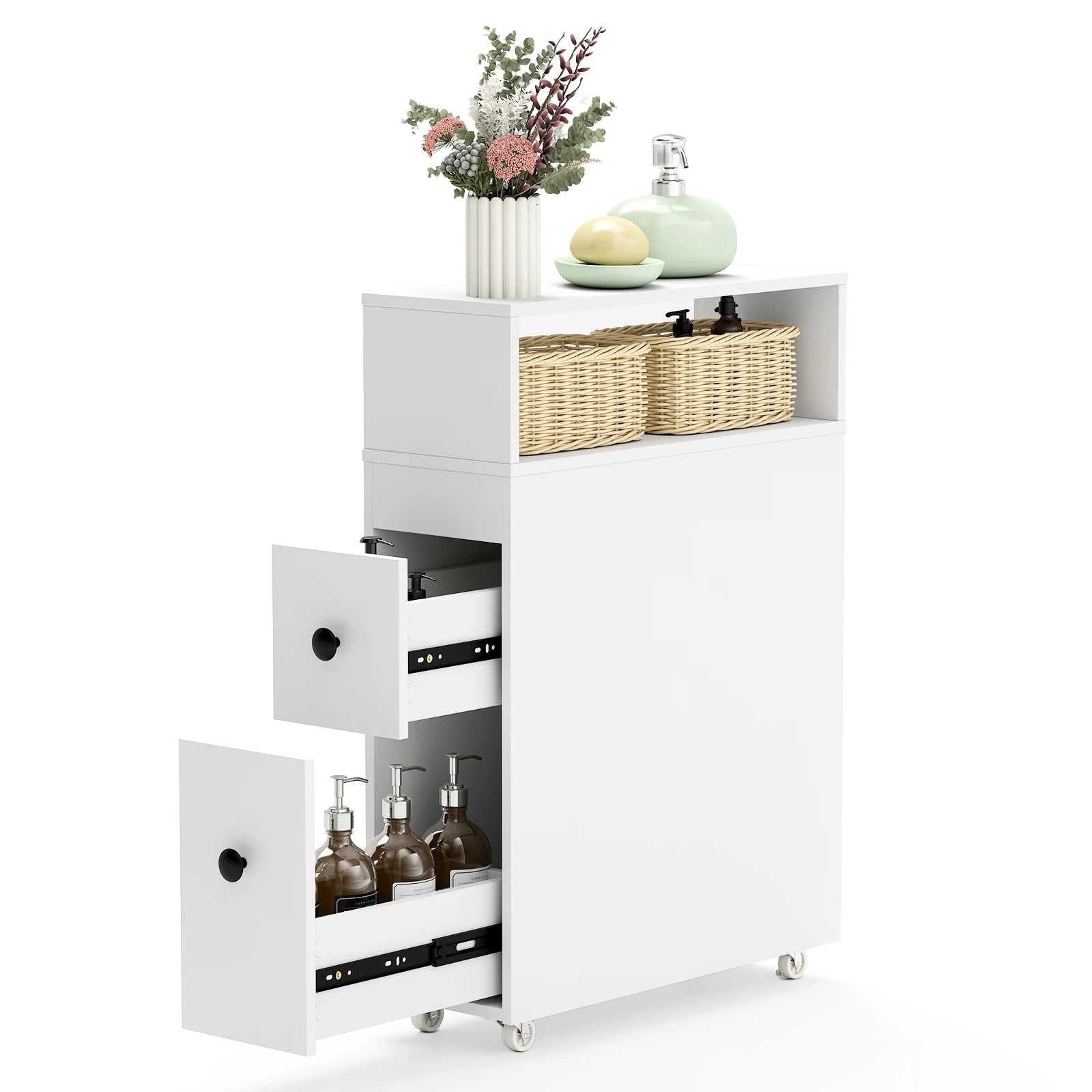 Narrow  Cabinet with Drawers