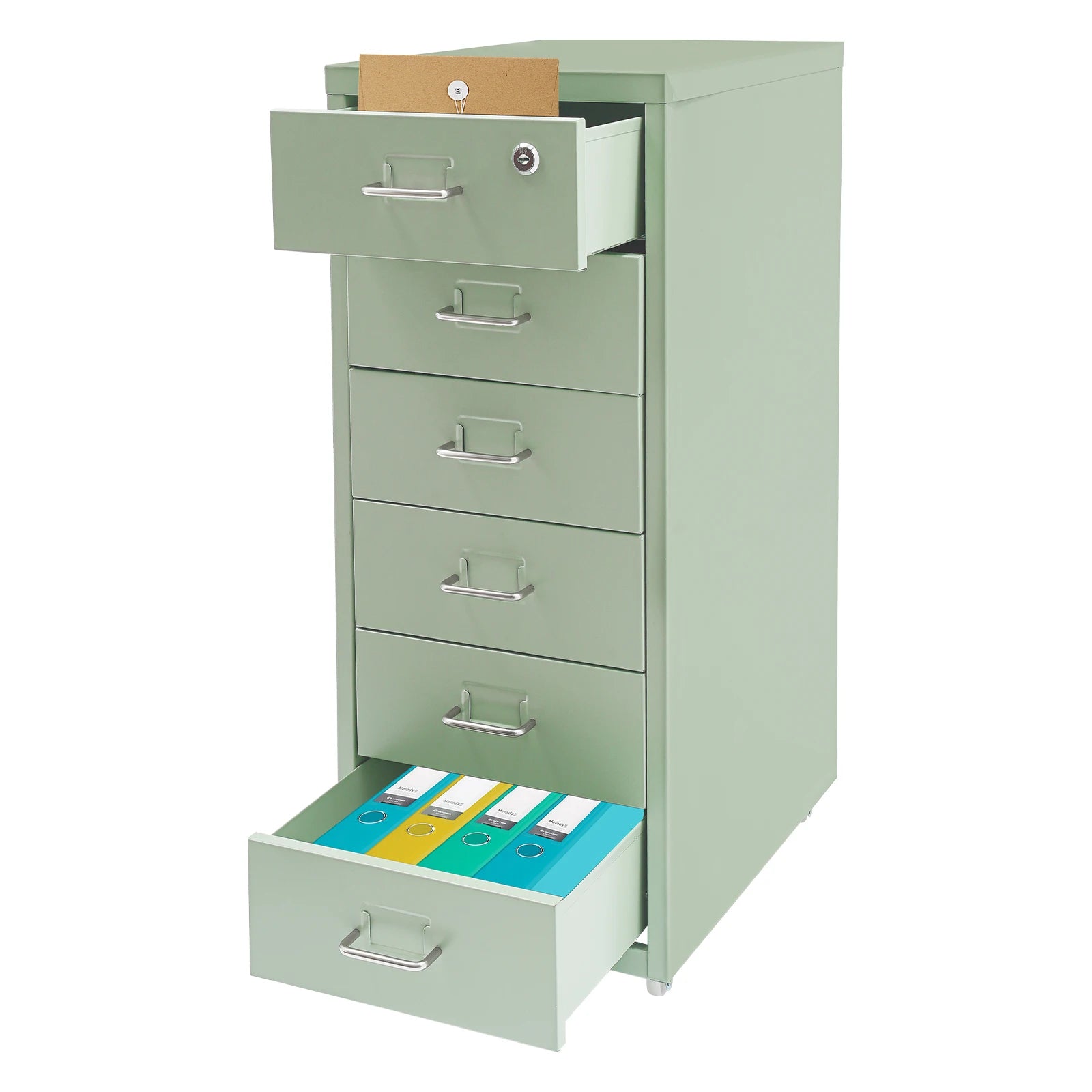 Rolling Metal File Cabinet
