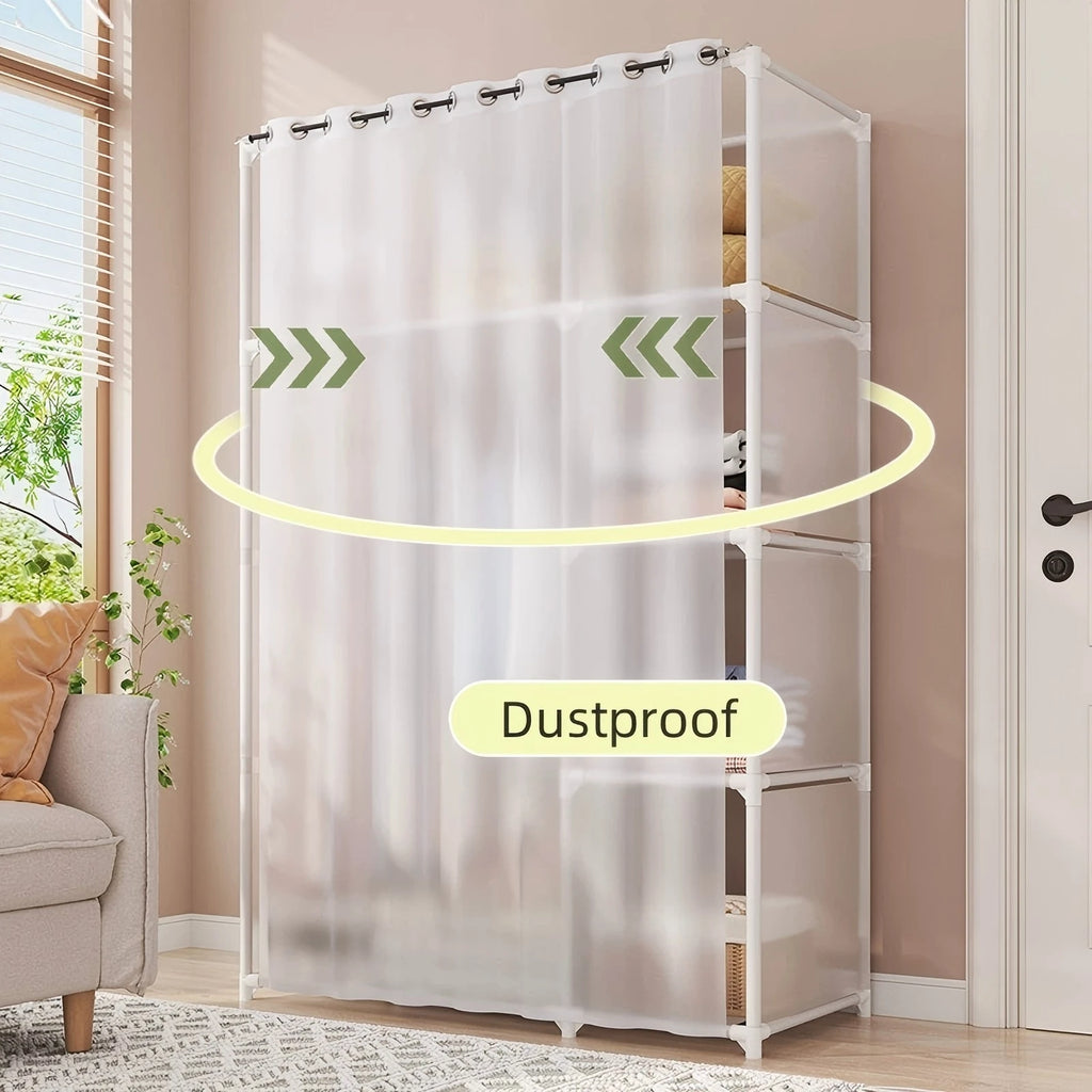 Wardrobe Rack Dustproof Cloth Closet Organizer