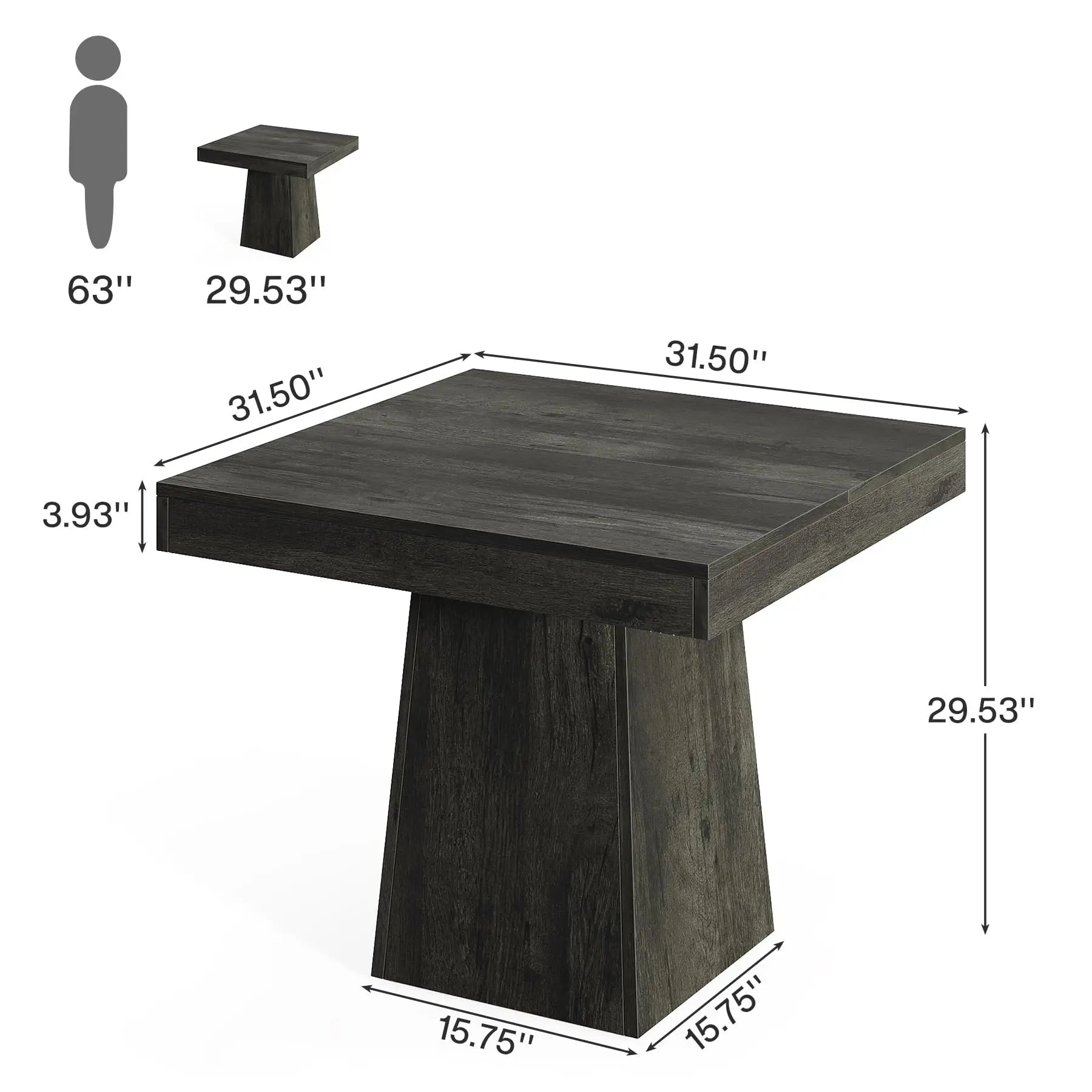 Square Dining Table for 4