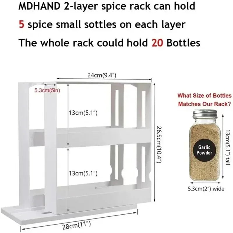 2 Tier Rotate Storage Rack