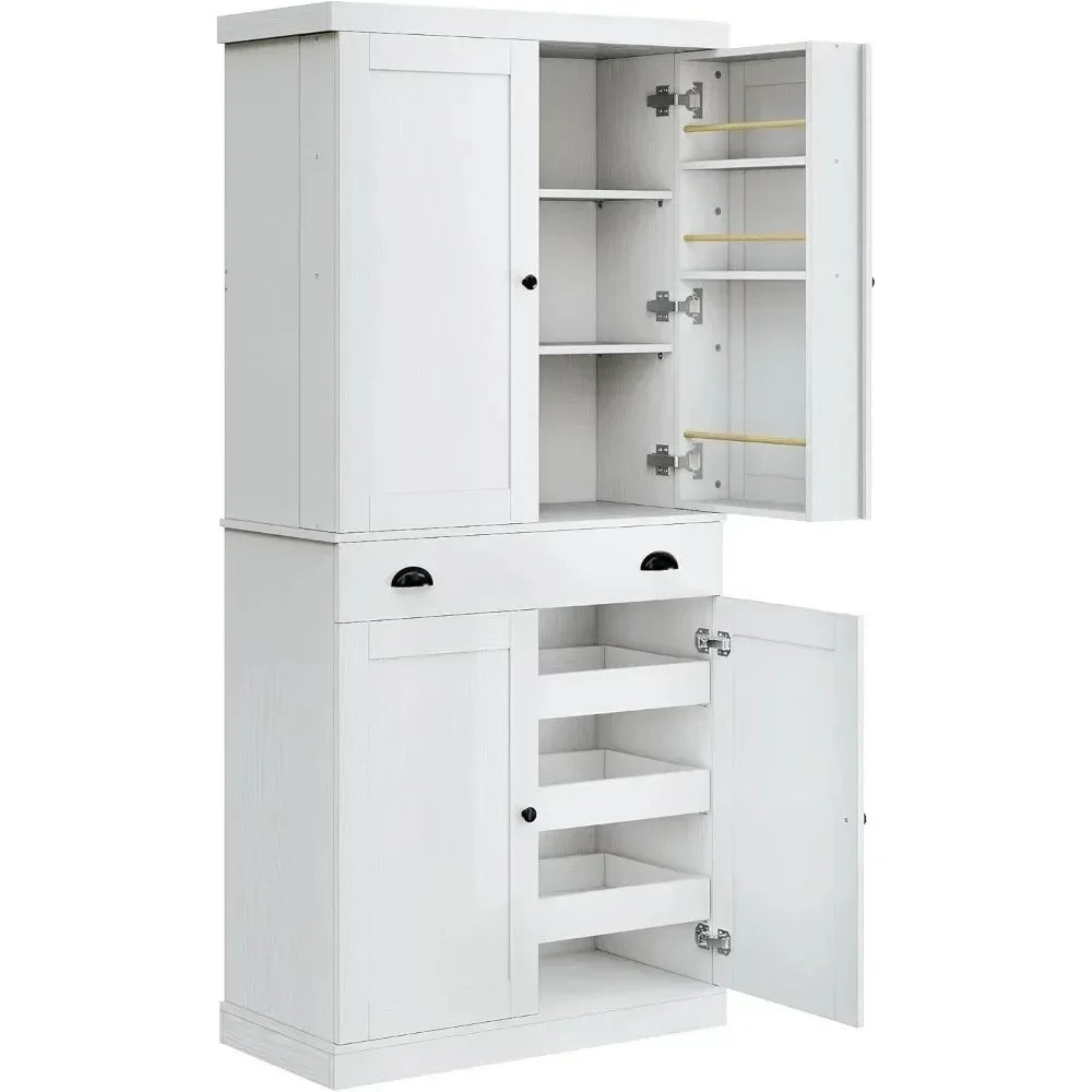 Kitchen Pantry Cabinet 72" Height