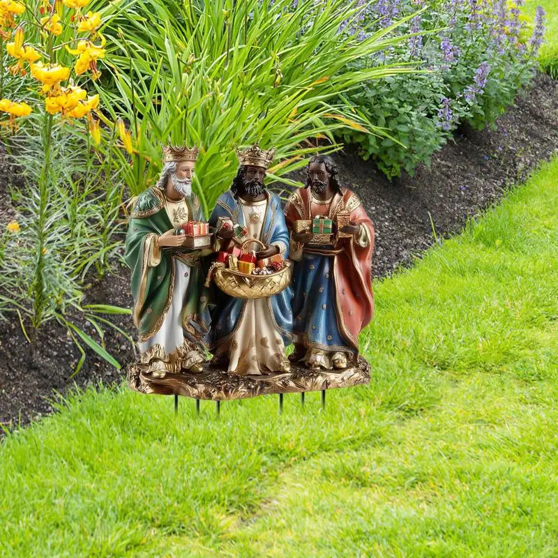 Christmas Garden Decorative Stakes Nativity Scene