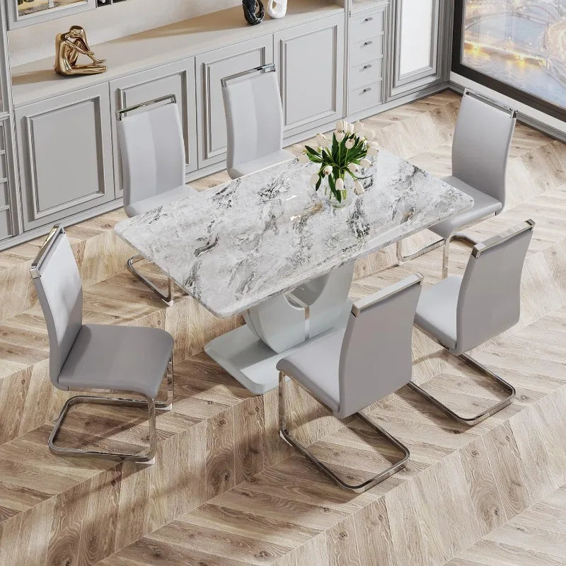 6-Person Dining Table Set