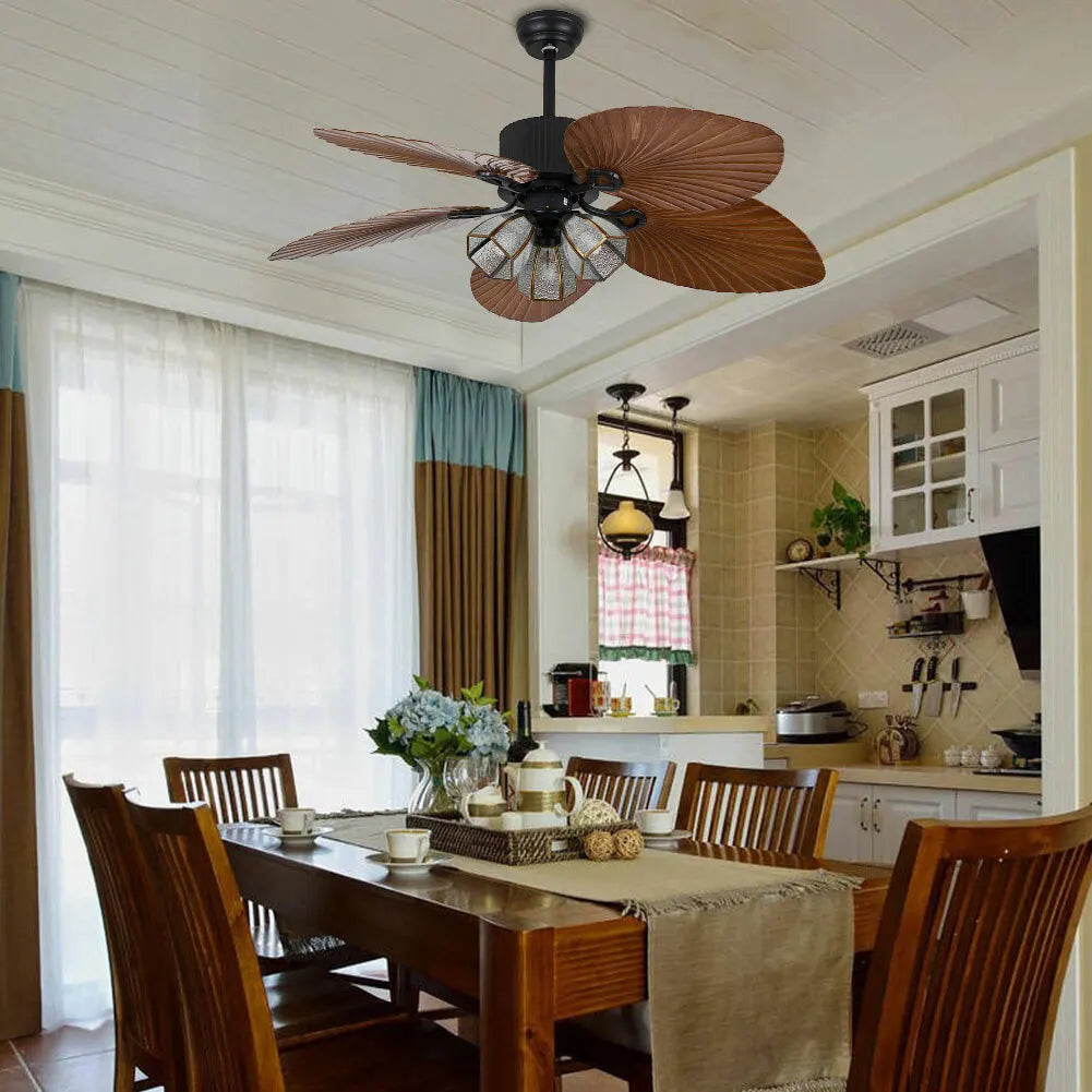 Remote Control Ceiling Fan with LED Light