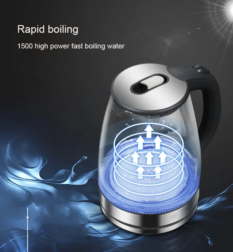Household Kettle Glass Electric Heating Teapot